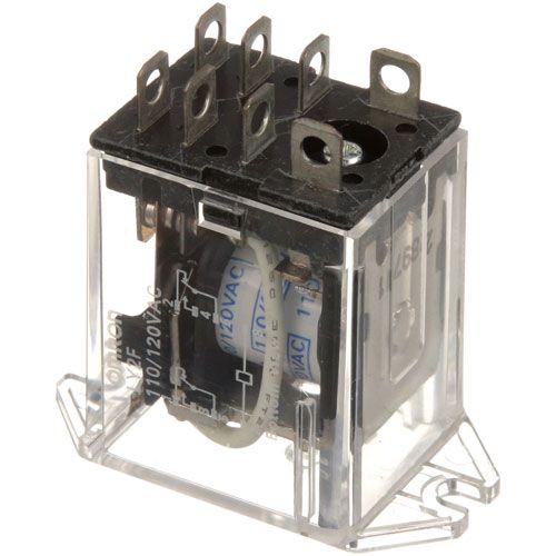 Baxter 01-1000V6-00070 8 Terminals Relay, 3/16", 110/120V