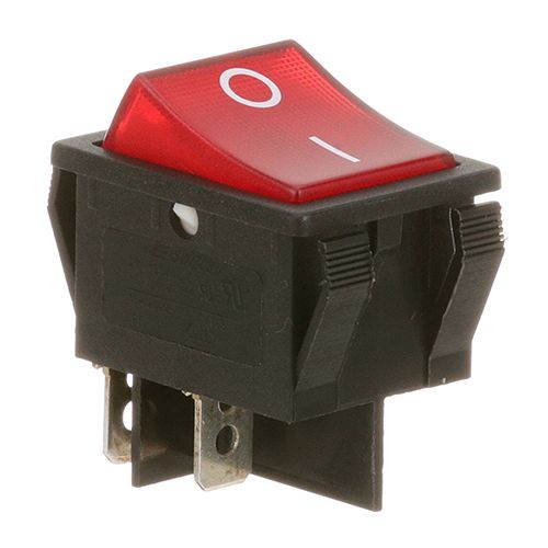 Berkel 2675-20001 Red Lighted Rocker Switch W/ 1/4" Tab 