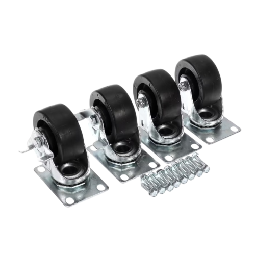 Beverage Air 00C31S073A Caster Kit Swivel Plate 2 W/Brake & 2 without Set of 4