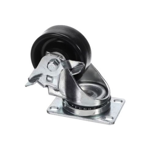 Beverage Air 411-043D Swivel Plate Caster W/Brake 3" Single