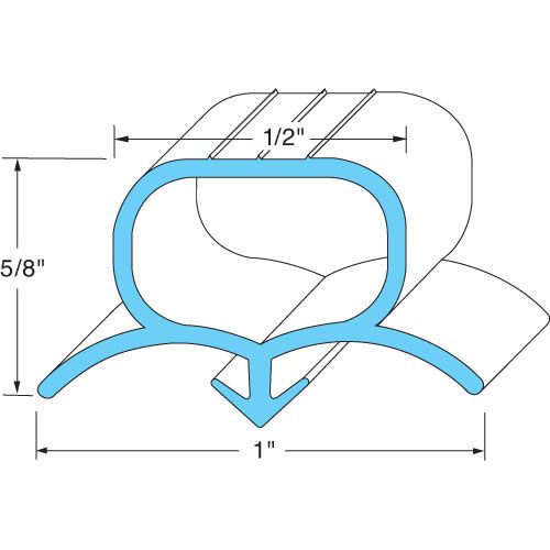 Beverage Air 712-025D01 Door End Gasket 