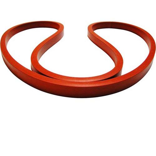 BKI (Barbeque King) BKIG0016 Orange Silicone Lid Gasket, 18" OD. DIA. X 0.646" X 0.420"