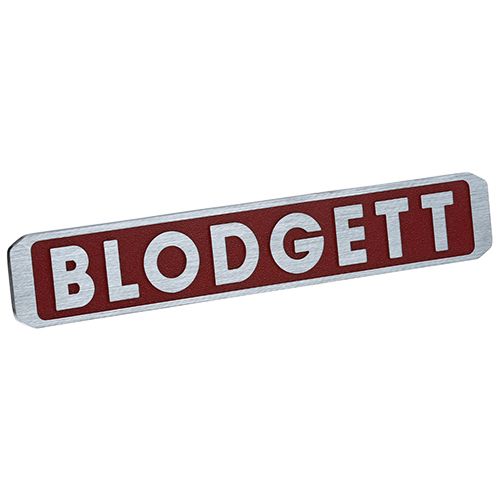 Blodgett 16470 10 Blodgett Nameplate 