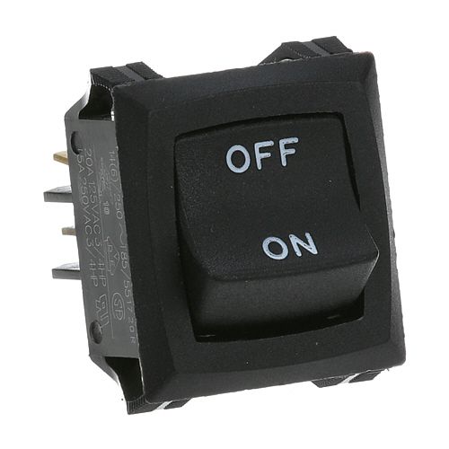 Blodgett BL19619 Black DPST Rocker Switch 