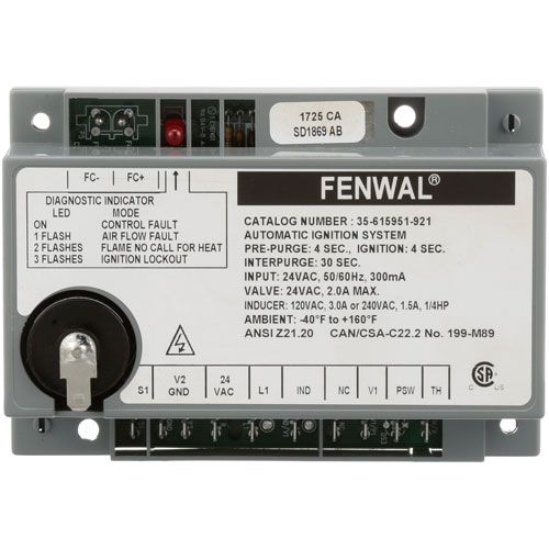 Blodgett BL54388 Ignition Control , 24VAC Input