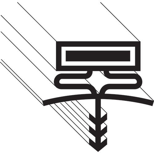 Bally BLRB17402 Gasket, Refrigerator, 31-1/2" x 77-1/2", 3-Sided