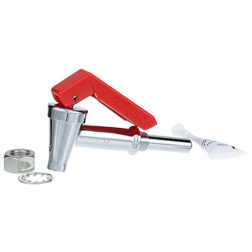 Bunn 02596.1005 Hot Water Faucet W/ Hose Fitting & Red Handle