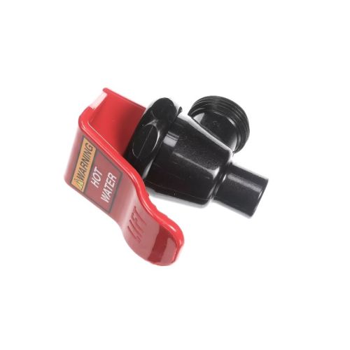 Bunn 03260.1026 Hot Water Faucet Assembly With Red Handle