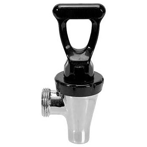 Bunn 03287-0003 Chrome Faucet with Black Handle, Fast Flow