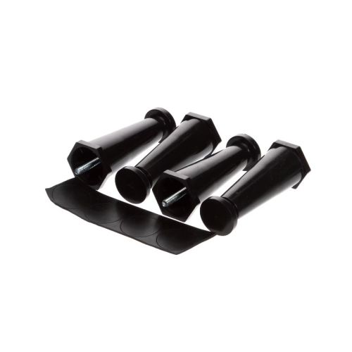 Bunn 13255.0005 Coffee Brewer Adjustable Leg Kit 4" Black Set of 4
