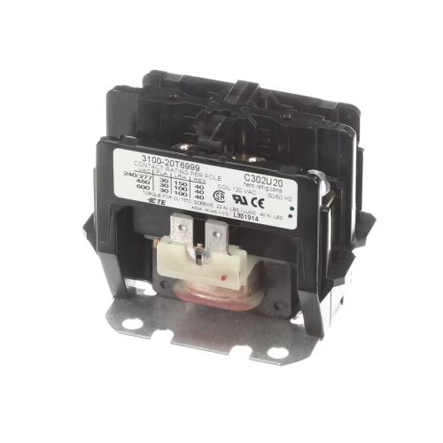Bunn 37907.0000 Contactor W/Spade Term 249Ohm 2-Pole 30A 120V Coil 50/60 Hz
