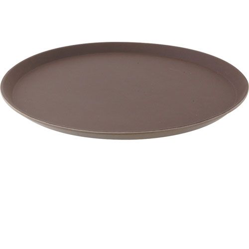 Cambro 1600TL(138) 16" Round Tan Tray ,Treadlite