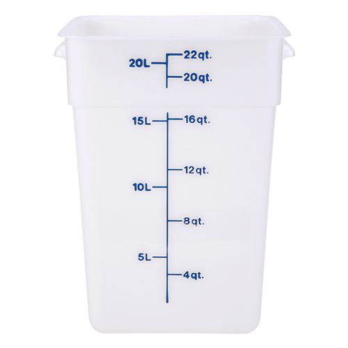 Cambro 22SFSP148 Container Sq 22Qt -148 Poly/White