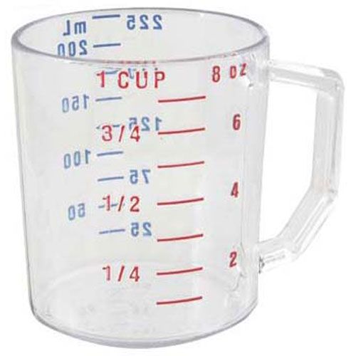 Cambro 25MCCW135 Measuring Cup (1 Cup,Dry,Clear)