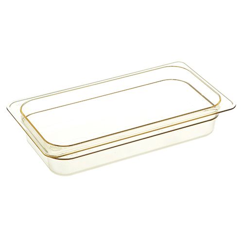Cambro 32HP772 Hot Pan Third X 2 1/2 In Amber