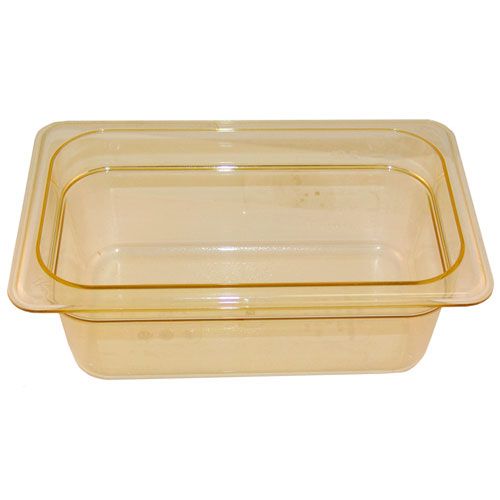 Cambro 44HP 1/4 Size Food Pan - Amber High Heat