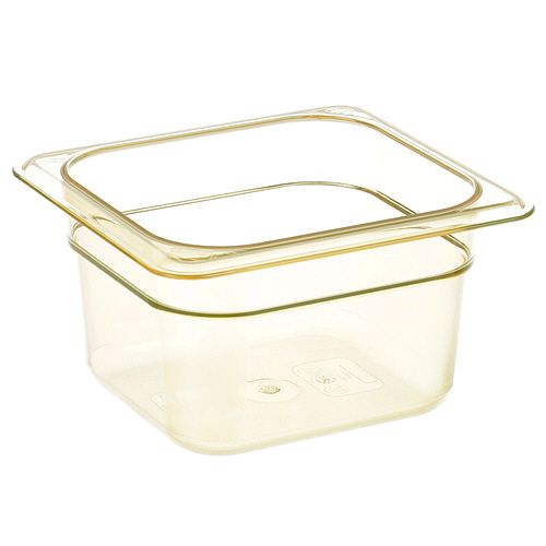 Cambro 64HP772 1/6 High Heat Food Pan Amber
