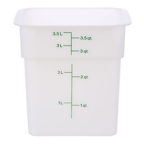 Cambro CAM4SFSP148 Container Sq 4Qt -148 Poly/White