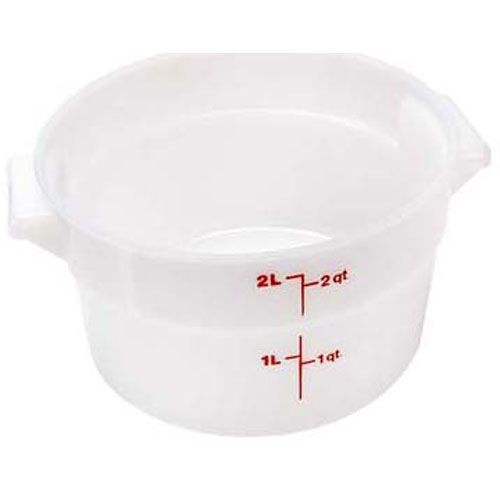 Cambro CAMRFS2148 White Container 8-3/16"Rd,2 QT ,