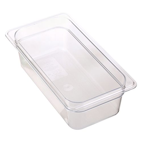 Carlisle Foodservice 3066107 Pan,Food (Third, 4"D, Clear)