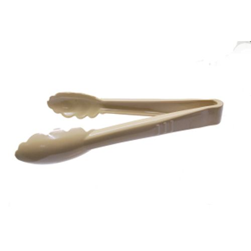 Carlisle Foodservice 470906 9" Beige Plastic Tongs, Series EN