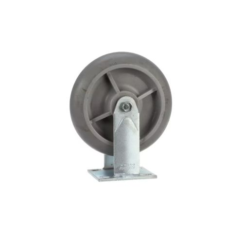Carter Hoffmann 18301-8314 Caster 8" Grey Rigid Rubber Perfo