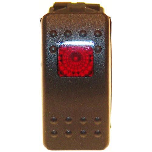 Carter Hoffmann VD51B10C-ARC00-000 Red Light Lighted Rocker Switch, ON/OFF,10 AMP at 250V, 15 AMP at 125V