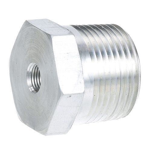 Cleveland 6230 1" Steamer MPT OD Aluminum Compartment Drain Fitting W/ 1/4" & 1/8" FPT