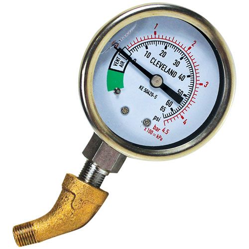 Cleveland KE50429-5 Steam Pressure Gauge Kit W/ 45 Degree Elbow