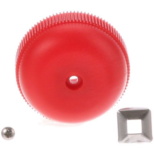 Cleveland KE50442 Red Knob 2-1/2" DIA, Mount .275" SQ