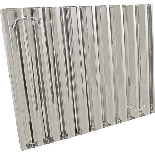 Component Hardware Group 302025 20x25 Frameless Stainless Steel Filter, Flame Gard, 20"(H) x 25"(W)