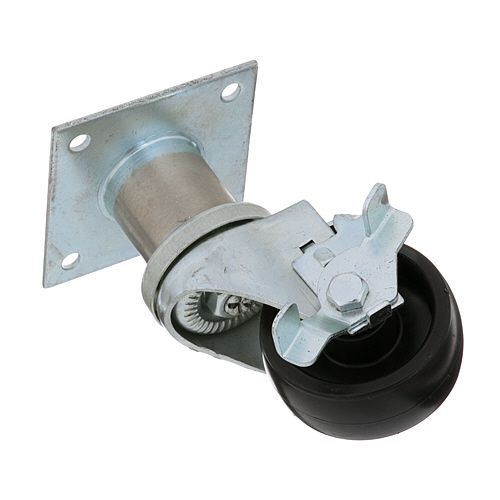 Component Hardware Group C47-0316C 3" Swivel Plate Caster W/ Brake 