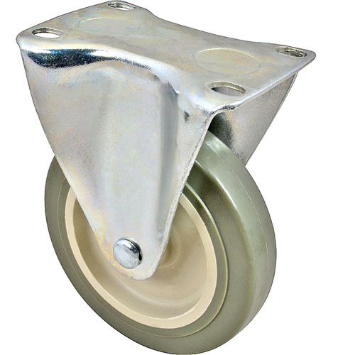 Component Hardware Group C99-42621R Plate Caster, 4", Rgd, Gry