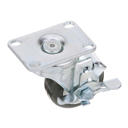 Component Hardware Group CMP1-3PBN Plate Mnt Caster W/Brk 3 W 2-3/8 X 3-5/8