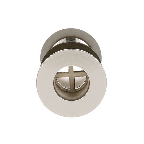 Component Hardware Group E16-4021-LW 3-1/4" Nickel Plated Brass Sink Drain W/ 2" Flange, 1" NPS
