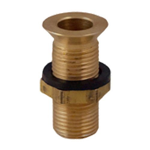 Component Hardware Group E16-4171 1/2" Brass Sink Drain 1 1/4" Top, 2"(L)