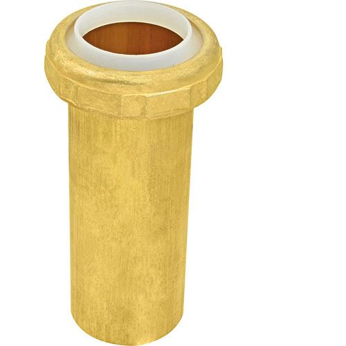 Component Hardware Group E22-4120 Tailpiece , 1.5"Npsx4"H,Brass