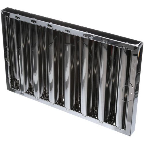 Component Hardware Group FR51-1625 S/S Baffle Hood Filter, 16" x 25" x 2" 