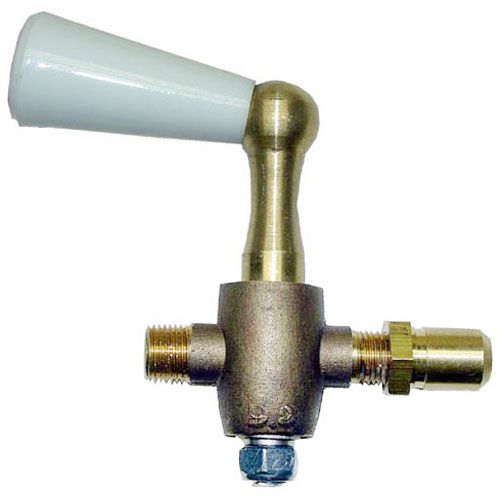 Component Hardware Group G42-4340 ADJ Gas Valve W/ 1/8" MPT Inlet X 3/8"-27 Outlet, 47-72 Orifice & handle, 2-3/8" Width
