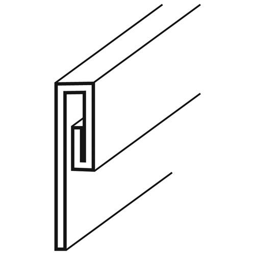 Component Hardware Group J63-1451 Cap Strip (7 Ft, S/S)