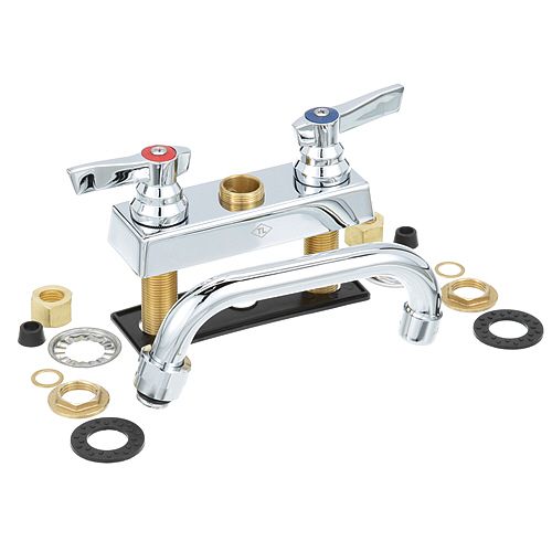 Component Hardware Group K11-4006 Deck Mount Faucet 4C 6Sp, Ceramic Valves