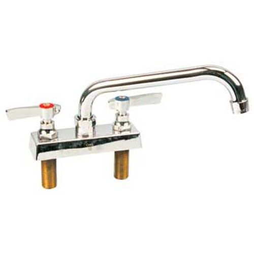 Component Hardware Group K11-4008 4"OC Deck Mount Faucet Ceramic Valves with 8" Swivel Spout,Leadfree