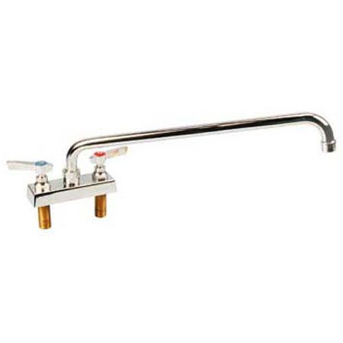 Component Hardware Group K11-4014 4"OC Deck Mount Faucet Ceramic Valves with 14" Swivel Spout,Leadfree