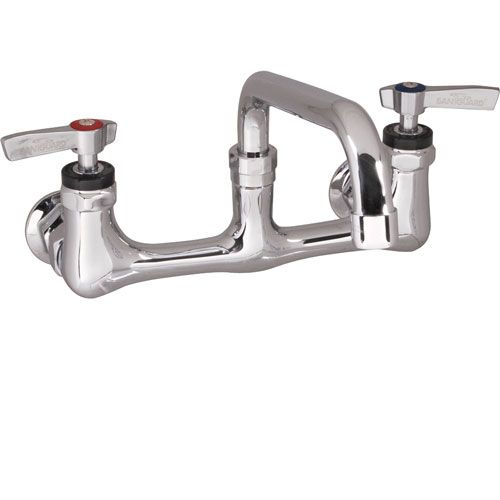 Component Hardware Group KN54-8008 8" Wall Faucet, 8" Spout, Lead-Free  In/Out 1/2" NPT Female 