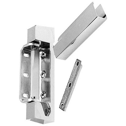 Component Hardware Group R42-2855 Polished Chrome Edgemount Hinge, Offset 27/32", Length 5-1/2";width 1-7/32"