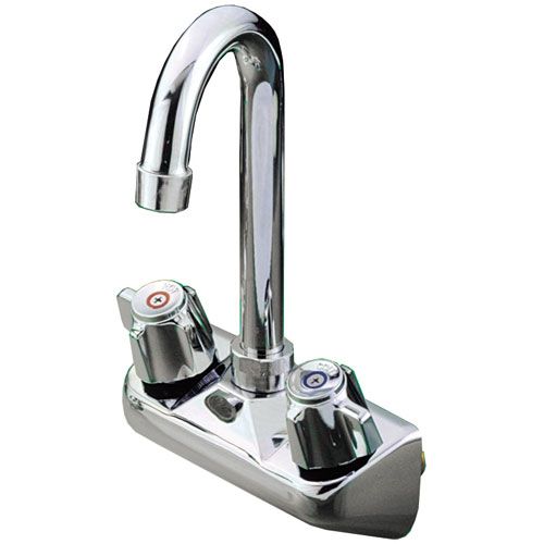 Component Hardware Group TL15-4000 Backslpash Mount Faucet  - W/6" Gooseneck