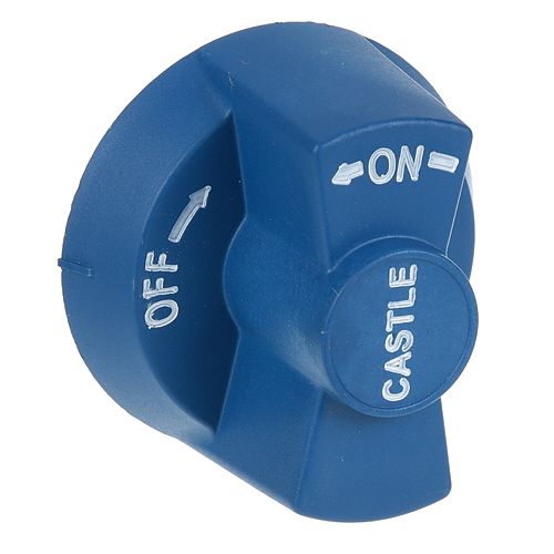 Comstock Castle 12BL Knob 2-1/2 D, Off-On