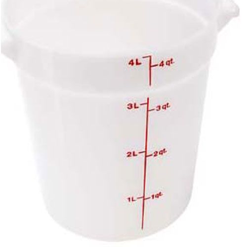 Container 8-3/16"rd,4 Qt,Wht For Cambro - Part# Rfs4148