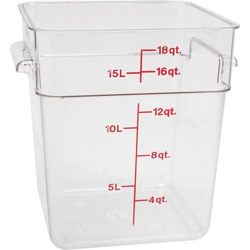 Container Clear  18qt For Cambro - Part# 18sfscw
