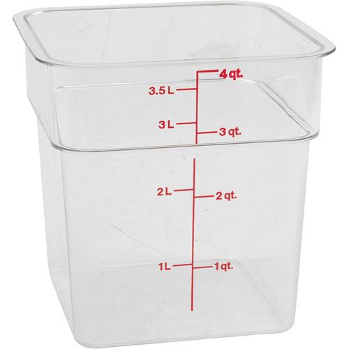 Container Clear  4qt For Cambro - Part# 4sfscw